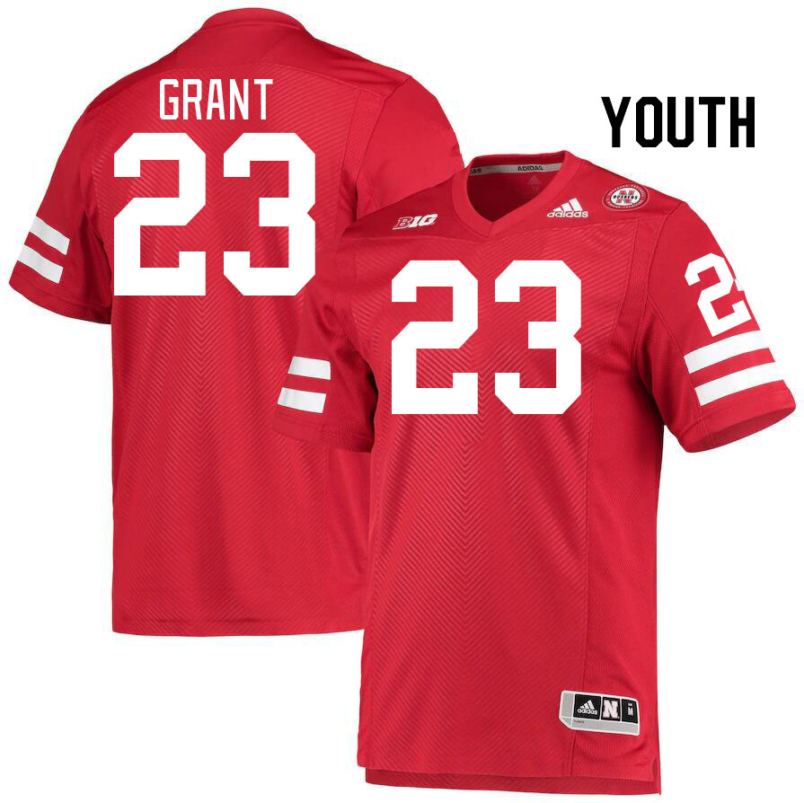 Youth #23 Anthony Grant Nebraska Cornhuskers College Football Jerseys Stitched Sale-Red - Click Image to Close